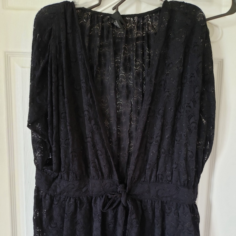 Black lace top